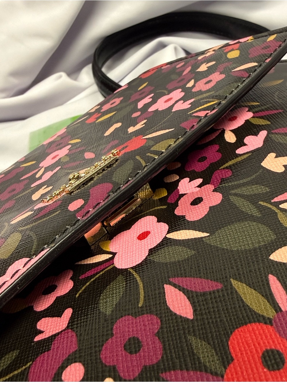 (new+tag) Kate Spade Cameron Boho Black Floral Crossbody Byrdie Collection - Picture 17 of 17